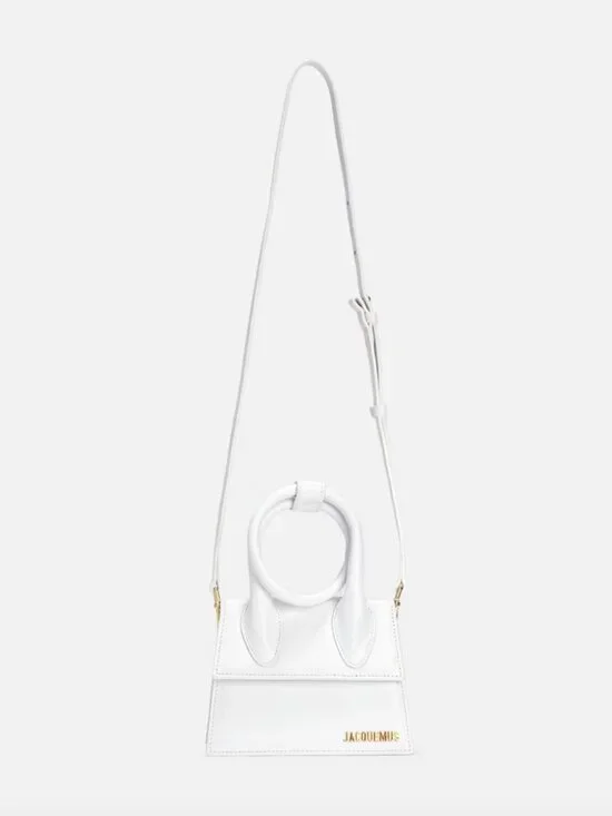 Jacquemus Le Chiquito Noeud Bag, White - Picture 3 of 12